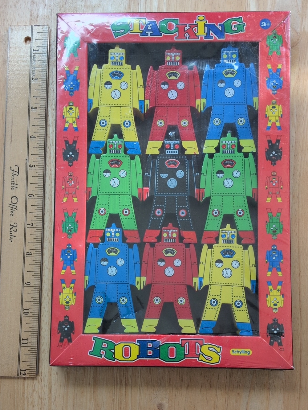 New Schylling Stacking Robots Wooden Toys 2005